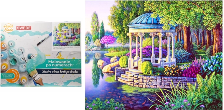 Slikanje po številkah – Ob jezeru