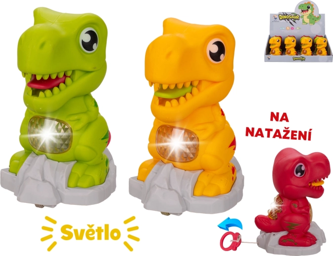 Vozni dinozaver s svetlobo 11 cm