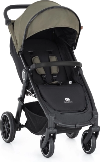 Petite&Mars športni voziček Street+ RWS black mature olive