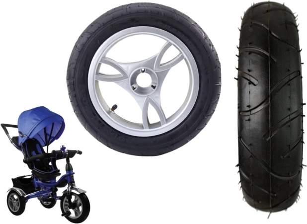 Plastično sprednje kolo z napihljivo gumijasto pnevmatiko PRO600