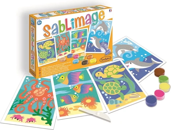 Sentosphere Sablimage mini peščene slikice ribe in delfini
