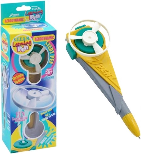 Kemični svinčnik z izstreljevalnim letečim diskom