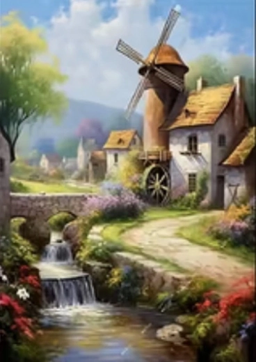 Norimpex diamond painting Mill 30 × 40 cm