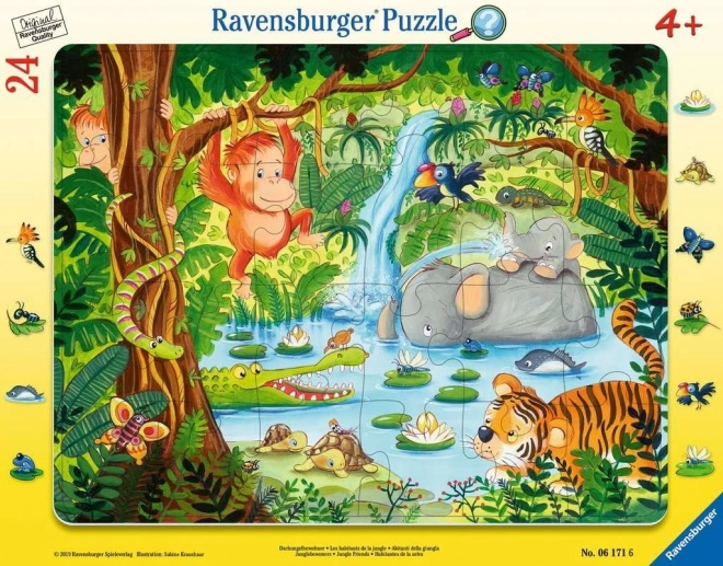 Ravensburger sestavljanka Prijatelji iz džungle 24 kosov