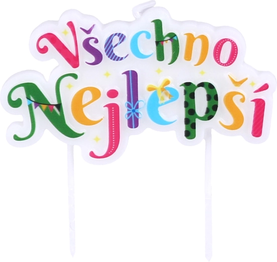 Tortne svečke z držalom – Vse najboljše