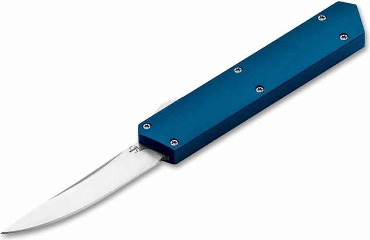 Böker Plus Kwaiken OTF Blue avtomatski nož 8,1 cm, moder