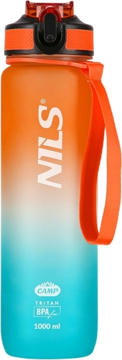 Tritanska steklenica za pitje 1000 ml oranžno‑modra NILS Camp