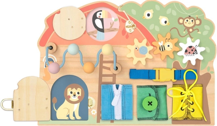 2Kids Toys aktivnostna tabla hišica z živalmi
