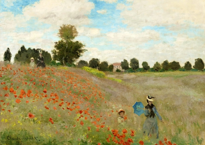 Sestavljanka Claude Monet: Makovo polje 1000 koščkov