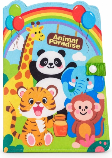 Tekstilna izobraževalna knjiga Chipolino Zoo