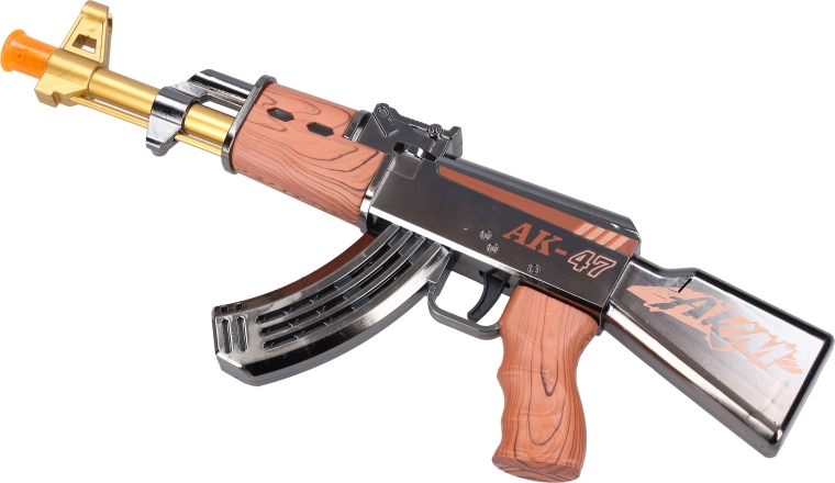 Toy Machine Gun with Light and Sound Effects 35 cm - 1 piece