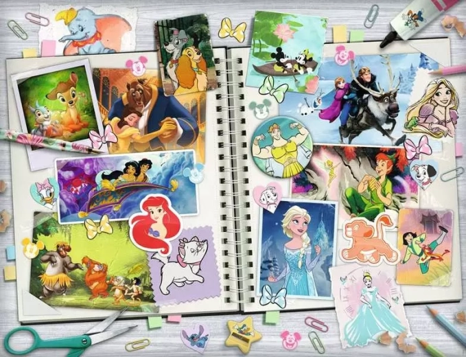 Ravensburger sestavljanka Disney Scrapbook 2000 kosov