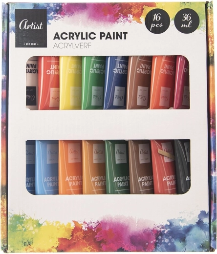 Komplet akrilnih barv 16 kosov 36 ml