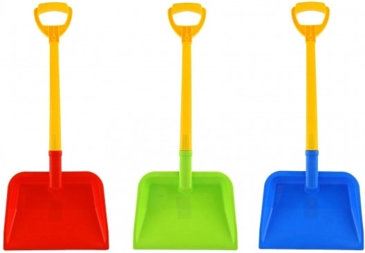 Plastična lopata 4 barve 28x4x67 cm 12m+