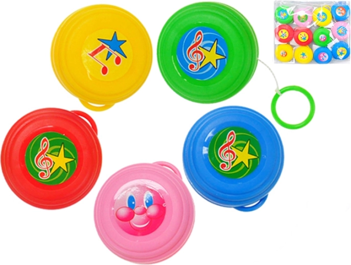 Plastični jojo 5,5 cm – 5 barv, set 12 kosov v vrečki