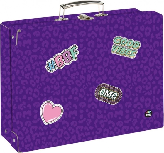 Laminatni kvadratni kovček A4 za šolske potrebščine