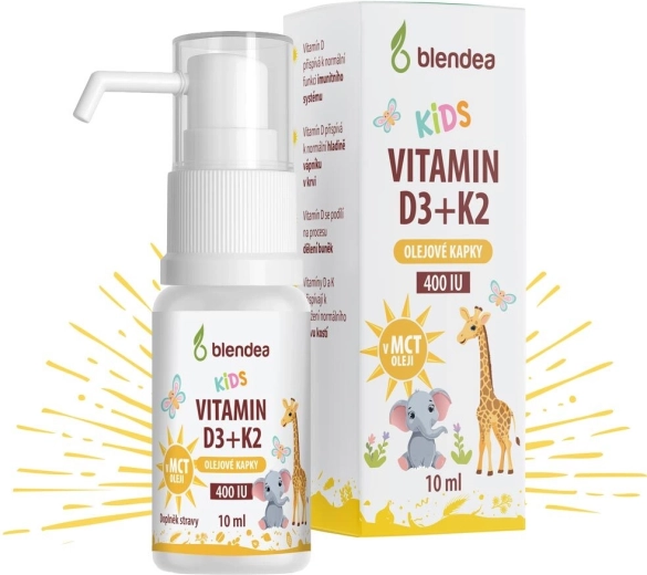 Blendea vitamin D3 + K2 kapljice za otroke 10 ml