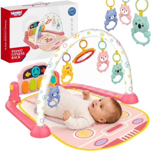 Woopie Baby interaktivna igralna podloga s klavirjem 3v1 za dojenčke