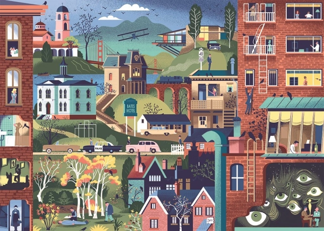 Puzzle Movie Masters: filmi Alfreda Hitchcocka 1000 koščkov