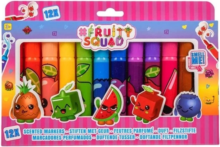 Fruity Squad dišeči flomastri 12 kosov