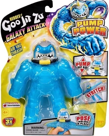 Raztegljiva figurica Goo Jit Zu Galaxy Attack Air Vac Thrash s črpalko