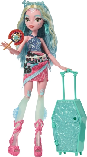 Monster High Straszysekrety grozljive počitnice – lutka Lagoona Blue s presenečenji