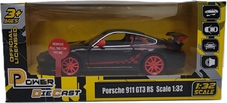 Model Porsche 911 GT3 RS znamke MSZ s svetlobnimi in zvočnimi učinki, siv