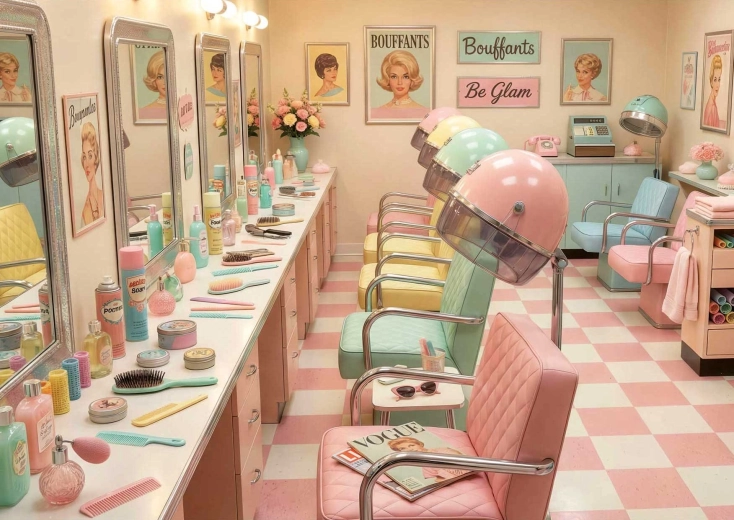 Sestavljanka EDUCA Retro Glam Salon 1000 koščkov