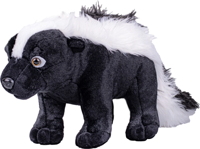 Plišasti skunk s progami 50 cm