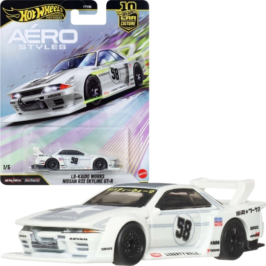 Hot Wheels Premium kultni avtomobili Aero Styles LB-Kaido Works Nissan R32 Skyline GT-R 1:64