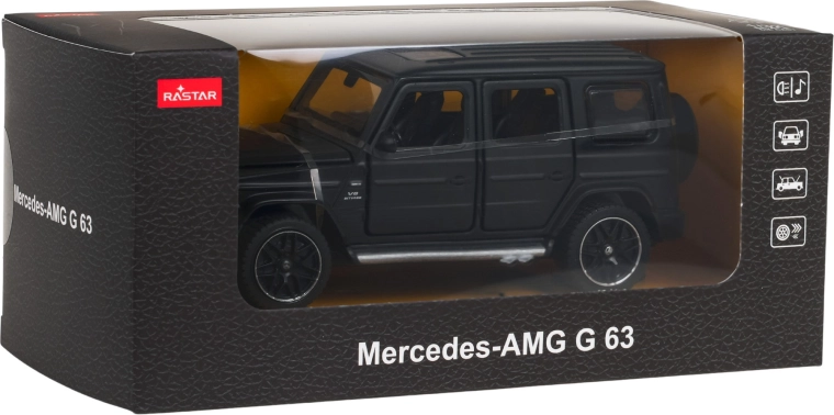 Kovinski model 1:32 MERCEDES-AMG G 63 s funkcijami, črn – RASTAR