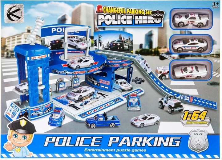 Policijsko parkirišče s 3 avtomobilčki