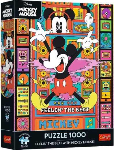 Puzzle Premium Plus 1000 kosov Začuti ritem z Mickeyjem