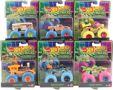 Hot Wheels Monster Trucks, ki se svetijo v temi