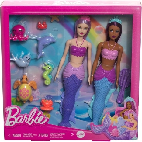 Barbie Dreamtopia playset with 2 dolls and pets