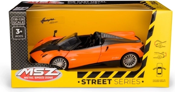 Model avtomobila MSZ Pagani Huayra Roadster 1:24 oranžen