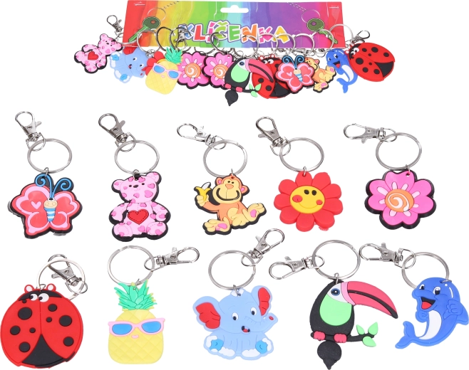 Obesek za ključe – mešanica motivov