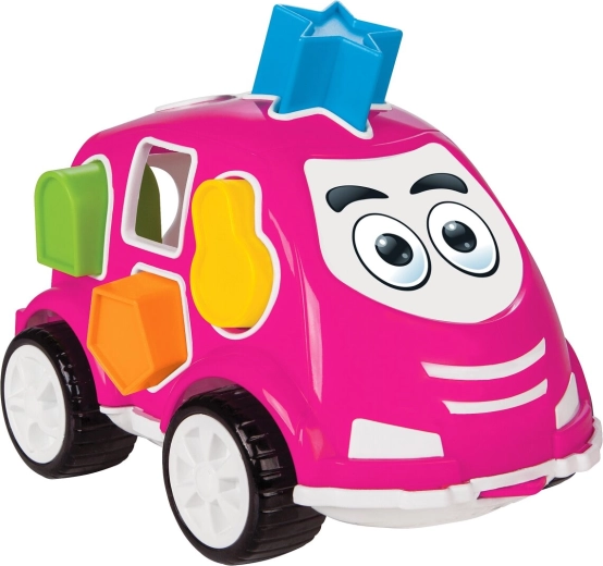 Jamara educational shape-sorting car with shapes, pink