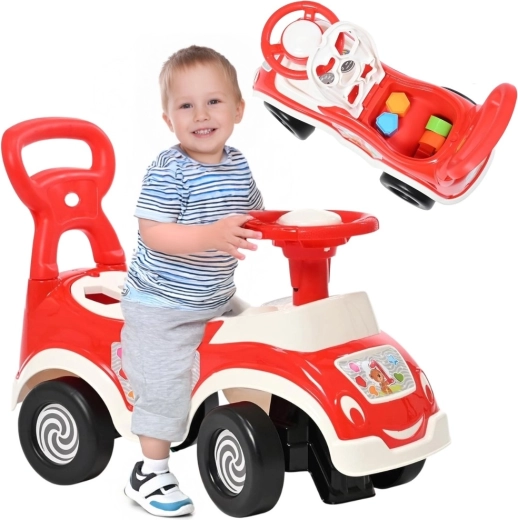 4-in-1 ride-on with shape sorter, push walker and horn WOOPIE