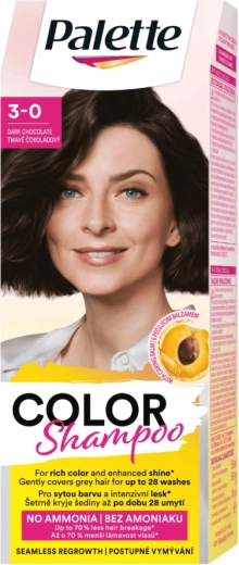 Palette Color Shampoo temno čokoladni 3-0, 50 ml