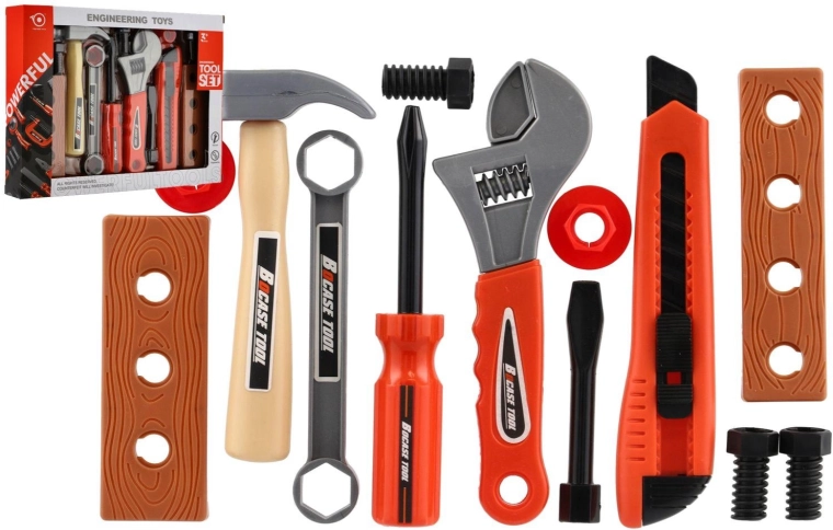 Otroški komplet orodja v škatli