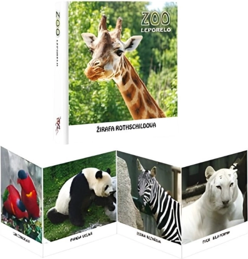 Leporelo ZOO – barvito harmonikasto leporelo za najmlajše