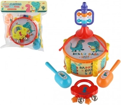 Komplet glasbil za otroke z dinozavri