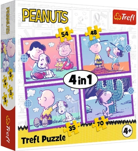 Trefl sestavljanka Peanuts s Snoopyjem 4 v 1