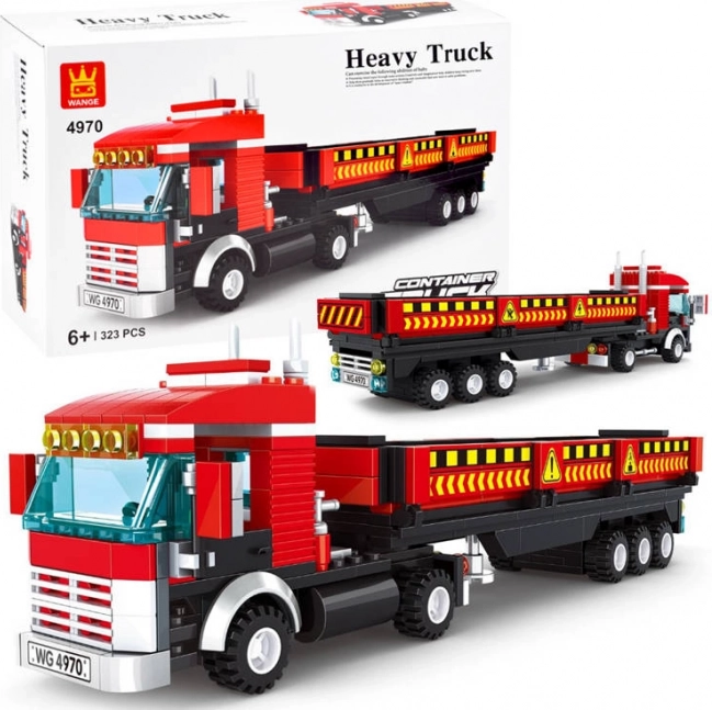 Wange technical building blocks heavy truck 323 pieces