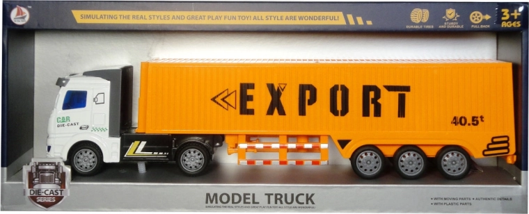 Tovornjak vlačilec s kontejnerjem – kovinski deli, pull-back