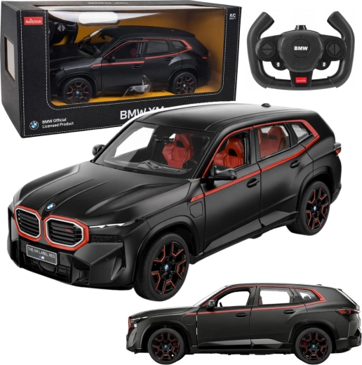 RC avto BMW XM 1:14 črne barve RASTAR