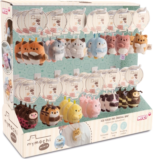 NICI MyMochi minis plišasti obeski serija 1 – prodajni display 36 kosov (5 cm)