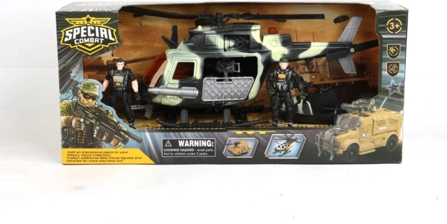 Vojaški helikopter s shranjevalnim prostorom