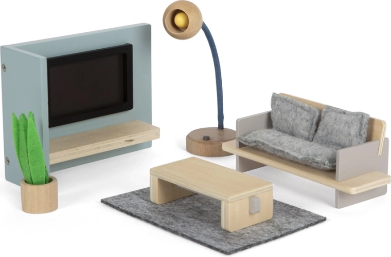 Pohištvo za hiško za punčke Dnevna soba Small Foot